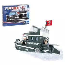 Конструктор Полицейский катер 133 детали