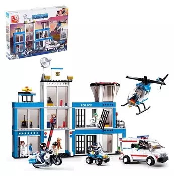 Конструктор «Полицейский участок», 606 деталей