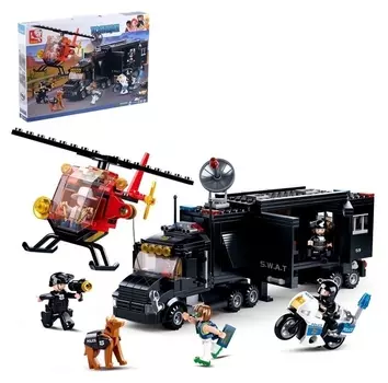Конструктор полиция «Мобильный штаб», 540 деталей