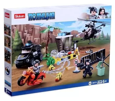 Конструктор полиция «Погоня», 373 детали