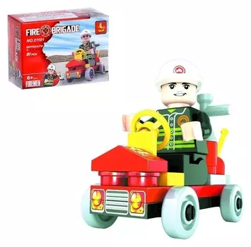 Конструктор Пожарная машина 31 деталь
