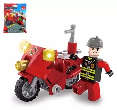 Конструктор Пожарный байк 26 деталей