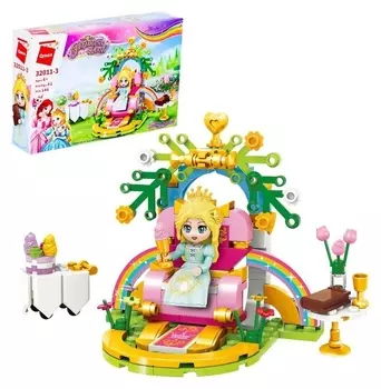 Конструктор принцессы «Принцесса на троне», 1 минифигура и 146 деталей