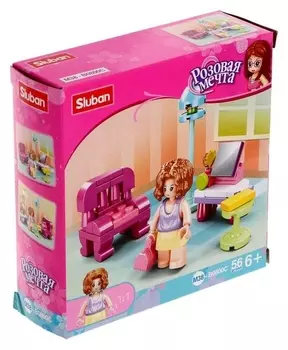 Конструктор розовая мечта «Дамская комната», 56 деталей