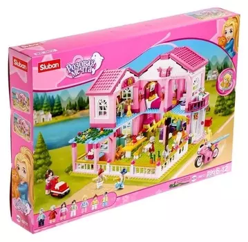 Конструктор розовая мечта «Двухэтажная вилла», 896 деталей