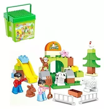 Конструктор Счастливая ферма 54 детали