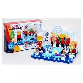 Конструктор-шестеренки с декорациями фиксики