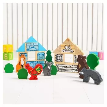 Конструктор Сказки Зайкина избушка 24 элемента