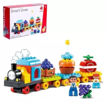 Конструктор Сказочный поезд 55 деталей