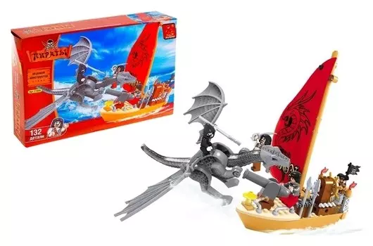 Конструктор Сражение с драконом 132 детали