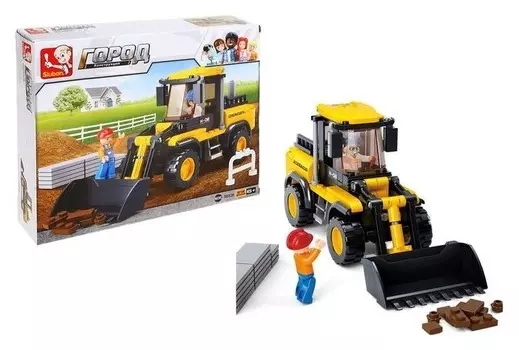 Конструктор Строительный трактор 212 деталей