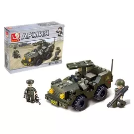 Конструктор Сухопутные войска: джип 102 детали