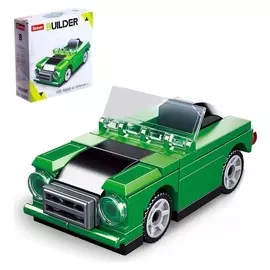 Конструктор «Тачки», 45 деталей, цвет зелёный