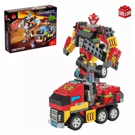 Конструктор-трансформер «Грузовик», 119 деталей, цвет красный