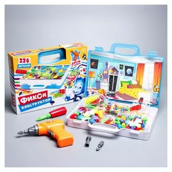 Конструктор винтовой с дрелью 224 детали