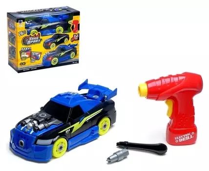 Конструктор винтовой Спорткар 26 деталей