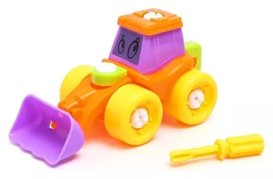 Конструктор винтовой «Трактор», 21 деталь