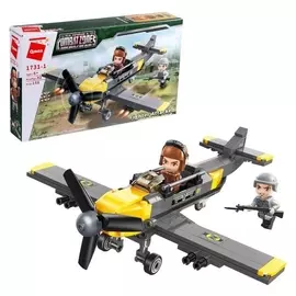 Конструктор военная зона «Боевой самолет», 2 минифигуры и 158 деталей