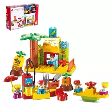 Конструктор Забавная ферма 48 деталей