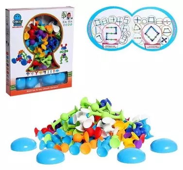 Конструктор «Забавные присоски», 76 деталей