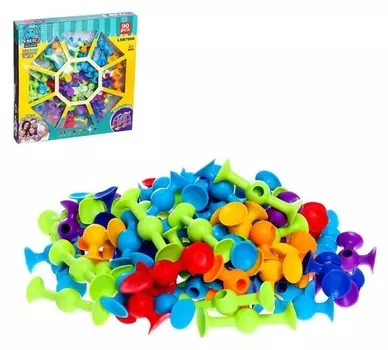 Конструктор «Забавные присоски», 90 деталей