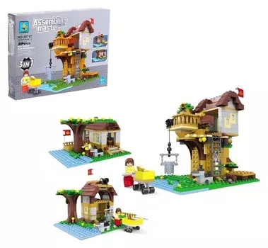 Конструктор «Загородный дом», 3 в 1, 384 детали