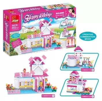 Конструктор «Загородный дом», 402 детали