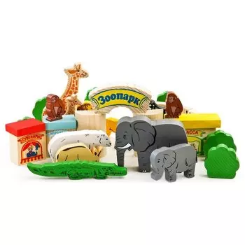 Конструктор Зоопарк 39 элементов