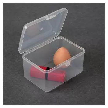 Контейнер для хранения косметических принадлежностей, 12 × 9 × 6,5 см, цвет прозрачный