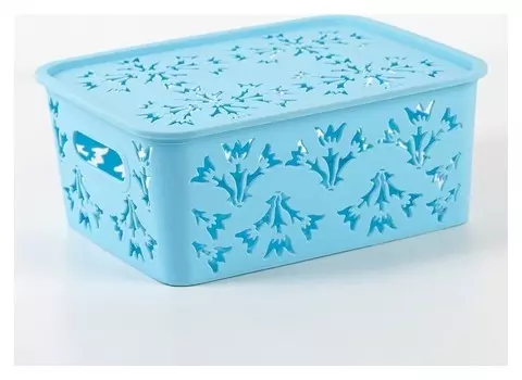 Контейнер для хранения с крышкой «Колокольчики», 25,5×20×11 см