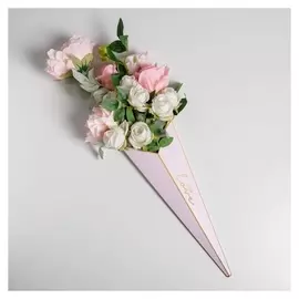 Конус для цветов With Love 31,8 х 44 см