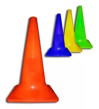 Конус сигнальный голубой