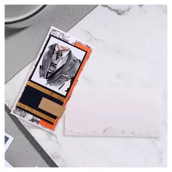 Конверт для денег "С днем рождения!" пиджак, 19х9 см