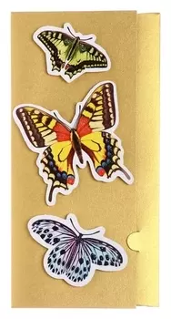 Конверт для денег "Универсальный" три бабочки