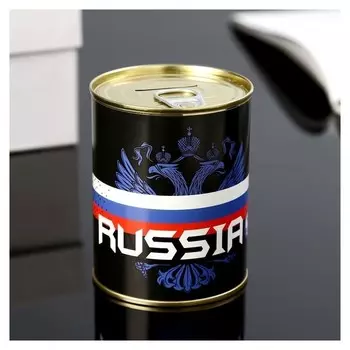 Копилка-банка металл "Russia" 7,3х9,5 см