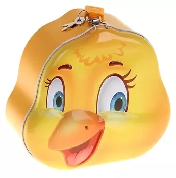 Копилка металл "Цыплёнок" 6,5х14,5х14 см