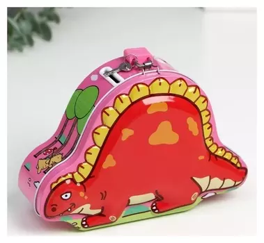 Копилка металл "Динозаврик" 18х6,5х12,8 см