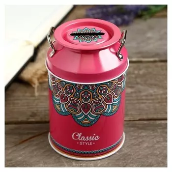 Копилка металл "Мехенди" 13х8х8 см