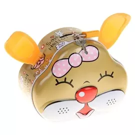 Копилка металл "Мордочка с ушками" 6,5х13х11 см