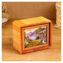 Копилка "Пейзаж", 16 х 13 см