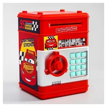 Копилка сейф, тачки 20 см х 14,5 см х 14 см