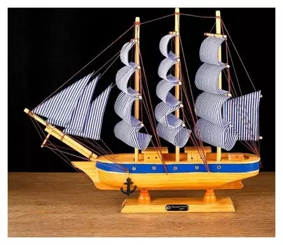 Корабль сувенирный средний «Эрна», 40х7,5х38