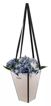 Коробка для цветов на лентах «Шанель», 25 х 7,5 см