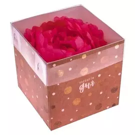 Коробка для цветов с Pvc-крышкой Хорошего дня