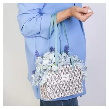 Коробка для цветов складная Such A Wonderful Day, 17 × 13 × 7 см