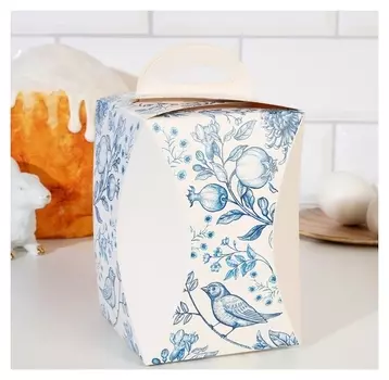 Коробка для кулича "Фарфор" диаметр 9 см