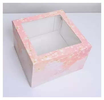 Коробка для торта «Best Wishes», 30 х 30 х 19 см