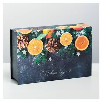 Коробка‒книга «Тепла и подарков в Новом Году» 20 × 12.5 × 5 см