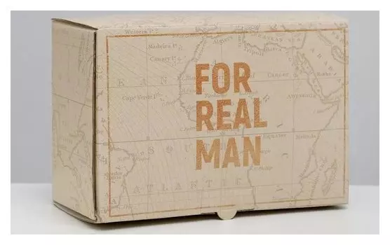 Коробка‒пенал For Real Man, 22 × 15 × 10 см