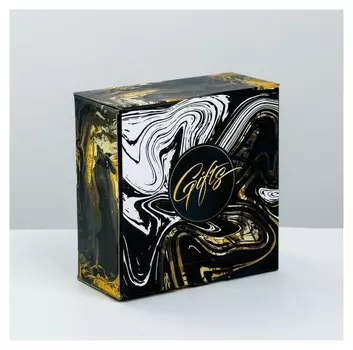Коробка‒пенал Gold Gift, 15 × 15 × 7 см